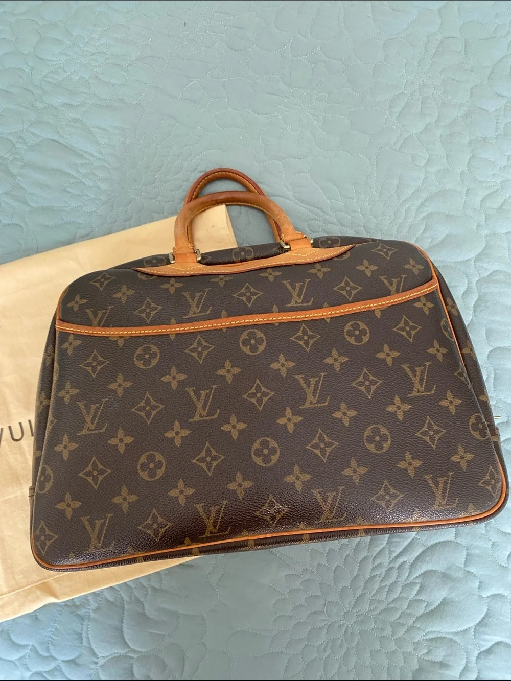 Louis Vuitton Monogram Deauville  with Vachetta Trim